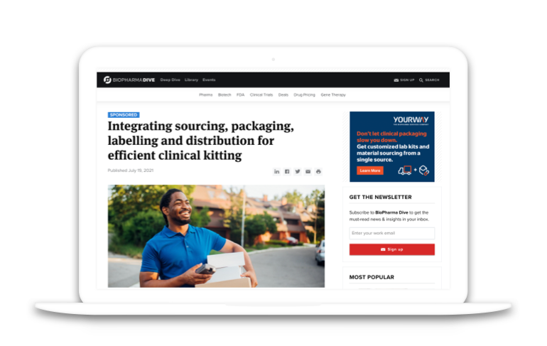 Integrating Sourcing, Packaging, Labelling, and Distribution for Efficient Clinical Kitting